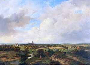 Landschaft mit Zug, andreas shellwood - um 1840 von Atelier Liesjes
