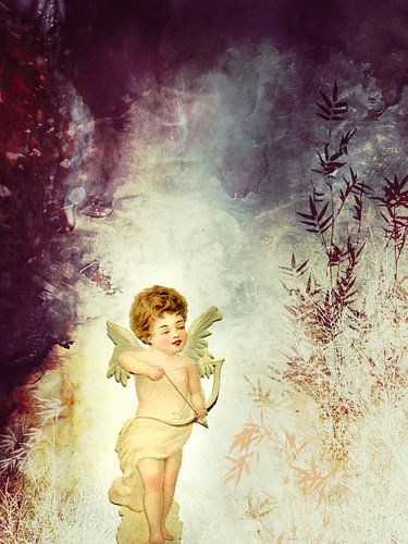 VINTAGE AMOR IN PAARS ABSTRACT BOS