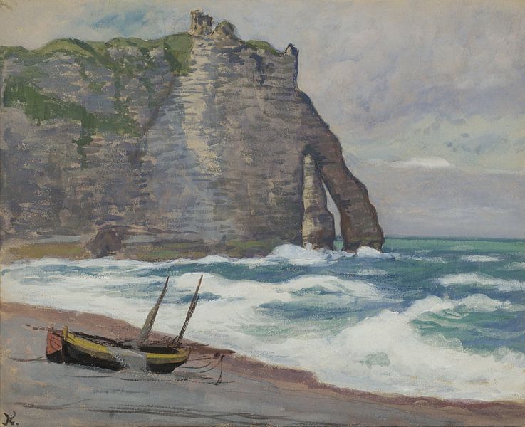 Jean-Francis Auburtin~Yellow Boat by finemasterpiece