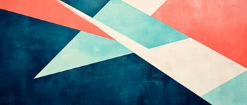 Geometric harmony in soft colours by Poster Art Shop