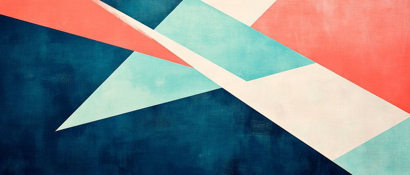 Geometric harmony in soft colours by Poster Art Shop