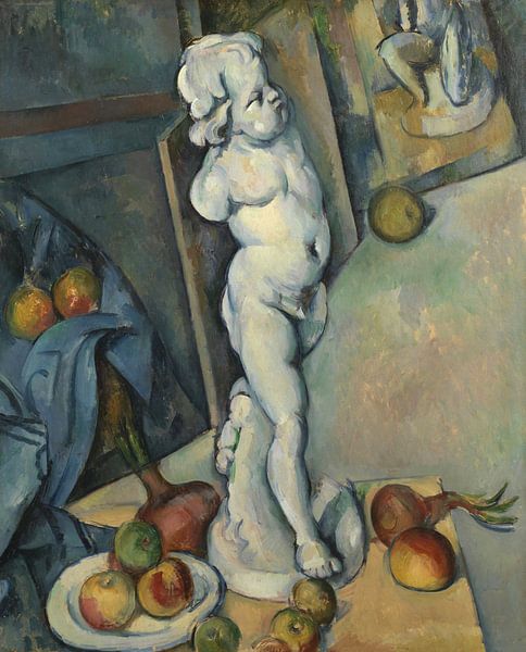 Stilleben mit Gips-Amor, Paul Cézanne von Meisterhafte Meister