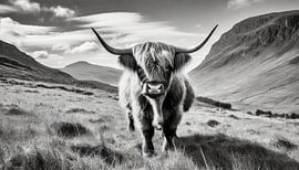 Highland cow in Scotland