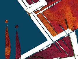 Orange meets Blue 02 by Kerstin Franz