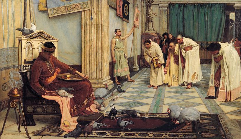 Die Gunst des Kaisers Honorius, John William Waterhouse von The Masters