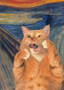 oranje katten grappig