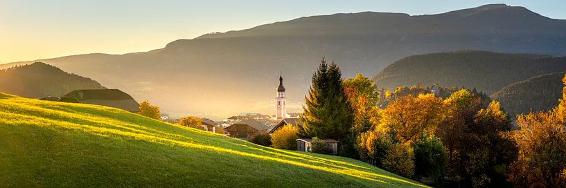 Castelrotto in golden autumn by Voss photography