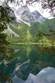Reflection in the Gosausee lake in Salzkammergut. by My Footprints