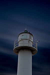 de vuurtoren van Nieuwpoort langs de belgische kust, Belgie