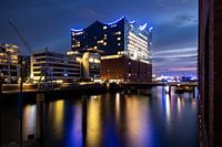 De Elbphilharmonie bij nacht
