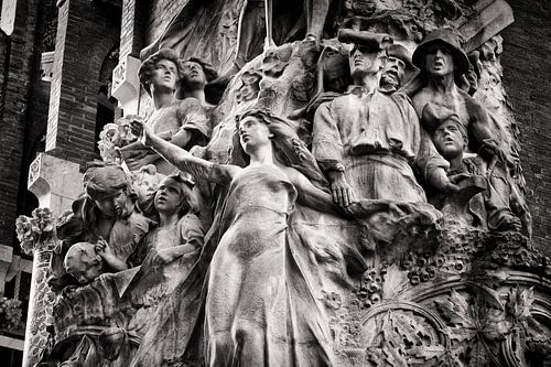 Photographie en noir et blanc : Barcelone - Palau de la Música Catalana sur Alexander Voss