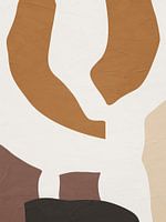 Organische abstracte kunst - aardse tinten