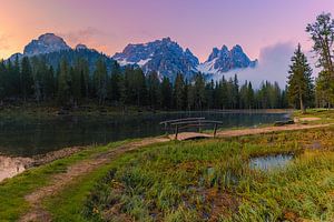 Sonnenaufgang am Lago d'Antorno