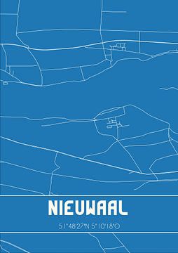 Blueprint | Map | Nieuwaal (Gelderland) by Rezona