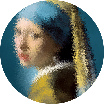 Meisje met de Parel –  The Stained Glassed Edition van Marja van den Hurk