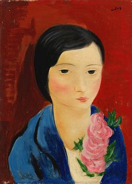 Moïse Kisling - Portret van een vrouw (1951) van Peter Balan