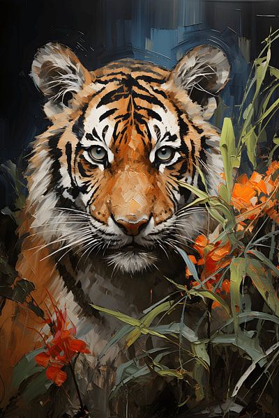 Tiger in the Jungle by NJ Midnight Studio