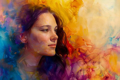 abstract portrait woman