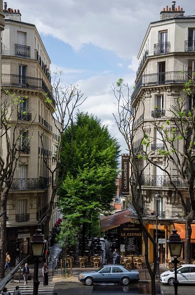 Stadsbeeld Montmartre, Parijs von Sean Vos