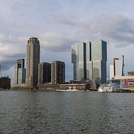 Die Skyline von Rotterdam kop van zuid, Niederlande von Tjeerd Kruse