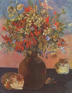 Blumen und Katzen, Paul Gauguin - 1899