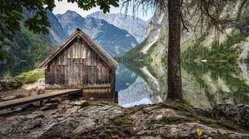 Boathouse at the Obersee by Steffen Peters