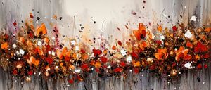 Modern Impressionisme Abstract Schilderij Bloemen van Preet Lambon