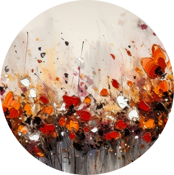 Modern Impressionisme Abstract Schilderij Bloemen van Preet Lambon