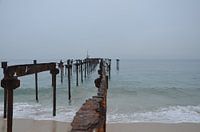 Verroeste pier