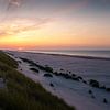 Zonsondergang strand Buren 4 van Arjan Bijleveld