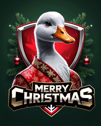 Merry Christmas Gans von Liona Toussaint