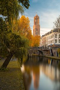 Utrecht - herbstliche Ruhe Oudegracht von Thomas van Galen