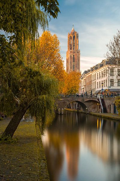 Utrecht - Herfstige rust Oudegracht van Thomas van Galen