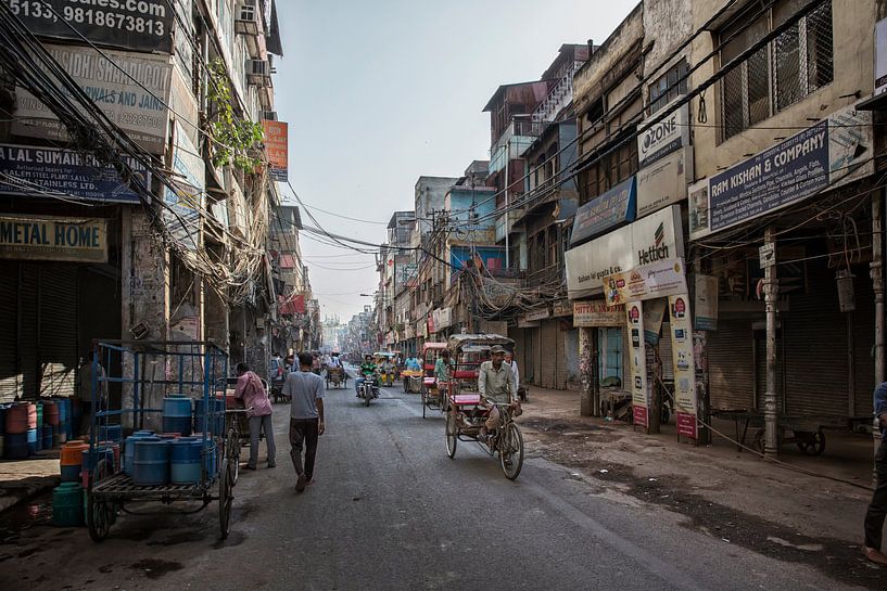 Traffic in New Delhi, India by Tjeerd Kruse