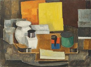 Roger de La Fresnaye - Stillleben mit gelbem Quadrat (1913)