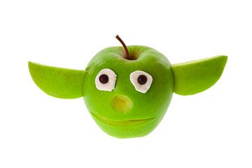 Lustiger Apfel - Yoda von Jan Schneckenhaus