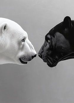 Ours polaire & panthère - la rencontre des contraires