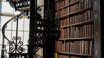 Treppe in der Bibliothek des Trinity College