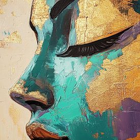 Lebendige Träume in Gold von Wunderbare Kunst
