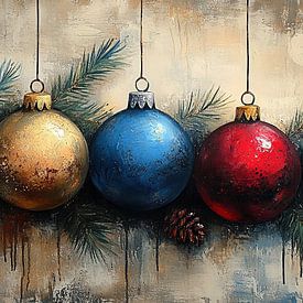 Weihnachtskugeln | Weihnachtsatmosphäre von Kunst Laune
