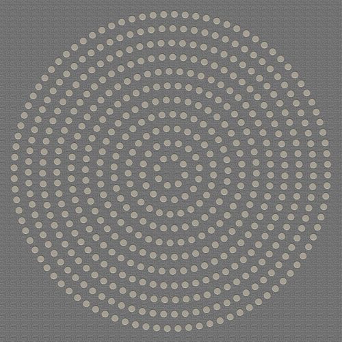 Moderne abstracte geometrische minimalistische kunst. Cirkels op linnen look lichtgrijs