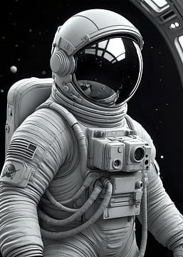 Monochrome astronaut van Rizal Azhari