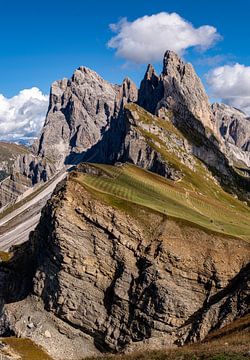 Seceda der Geislergruppe in den Dolomiten von Michael Bollen