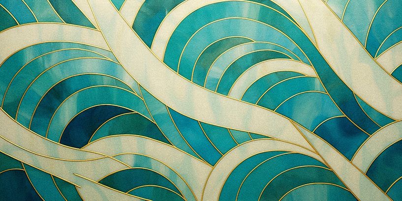 Turquoise Waves by Whale & Sons