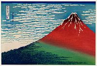 Fijne wind, heldere ochtend door Katsushika Hokusai's