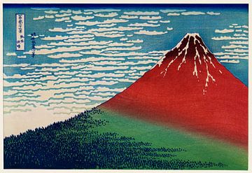 Fijne wind, heldere ochtend door Katsushika Hokusai's van Frank Zuidam