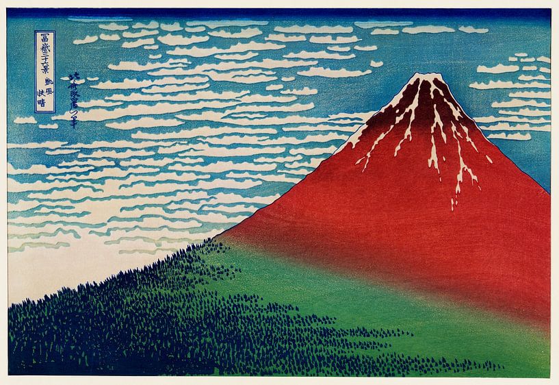 Fine Wind, Clear Morning by Katsushika Hokusai's by Frank Zuidam