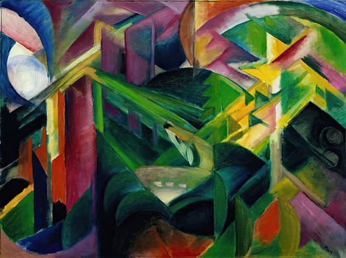 Stag in the Monastery Garden (1912) by Franz Marc