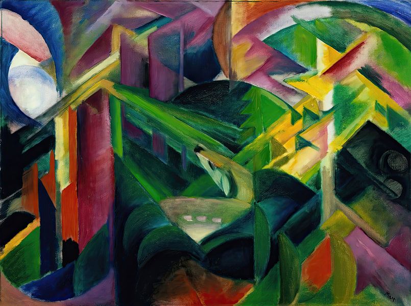 Stag in the Monastery Garden (1912) by Franz Marc by Peter Balan