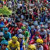 Het peloton van de Tour de France van Hugo Braun